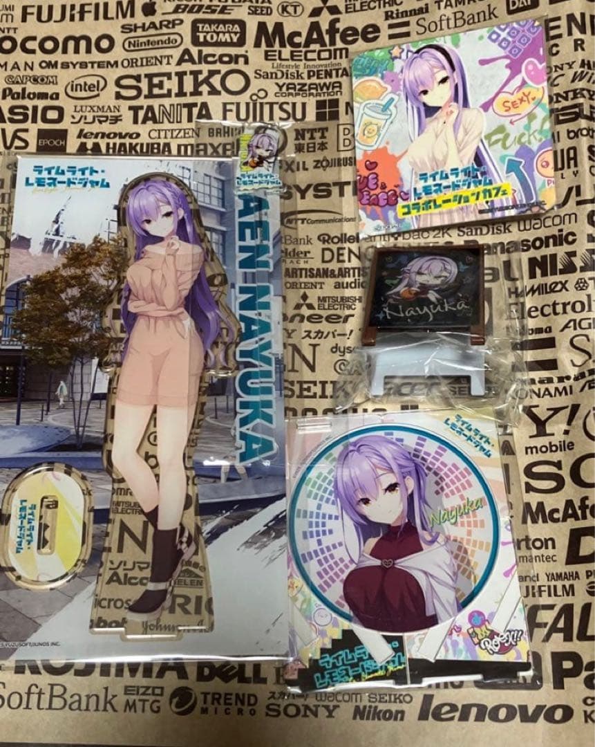 ゆずソフト ライムライトレモネードジャム コラボカフェ 限定　那優花　計6点