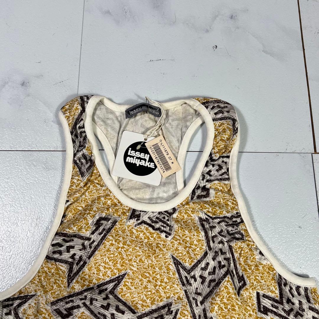 80s 筆タグ タグ付き ISSEY MIYAKE イッセイミヤケ タンクトップ