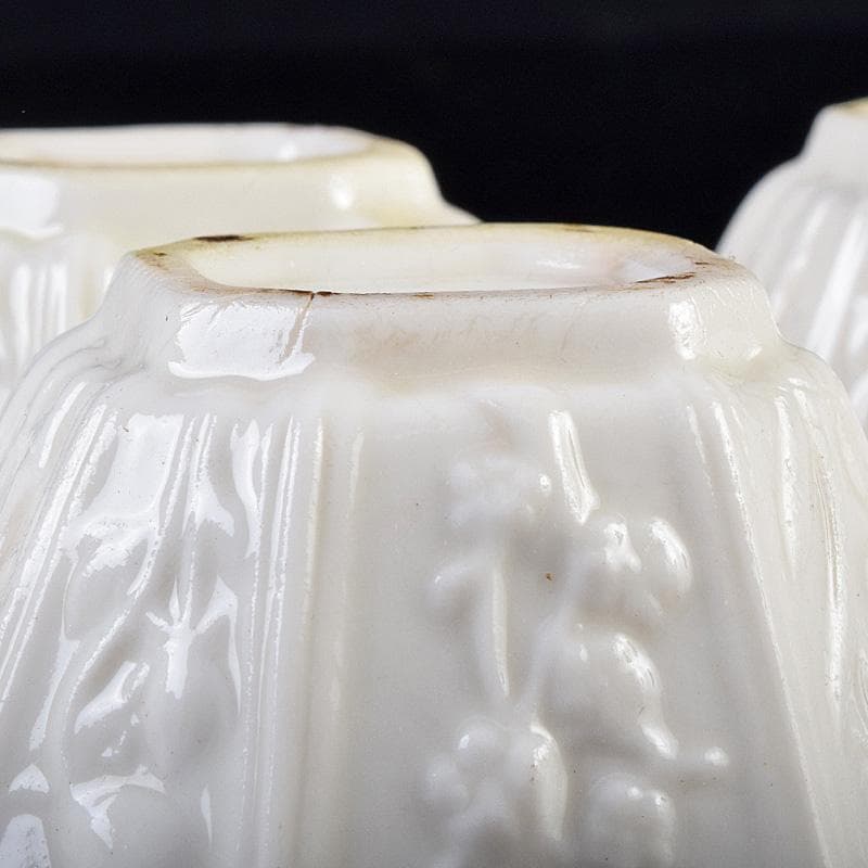 中国 徳化窯白磁 花刻 八角煎茶碗 六客 箱付 M 9027E - メルカリ