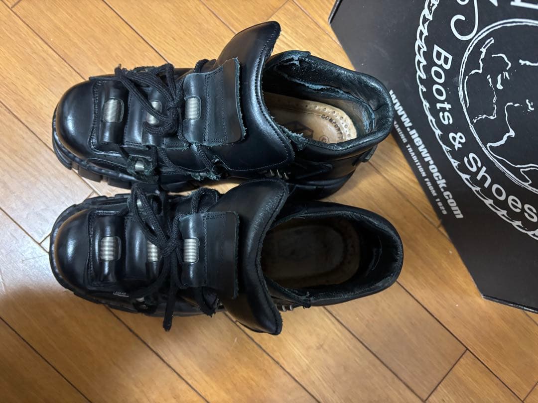 NEW ROCK 215 メタルパーツ 厚底 ブーツ サイバー グランジ 42 - メルカリ