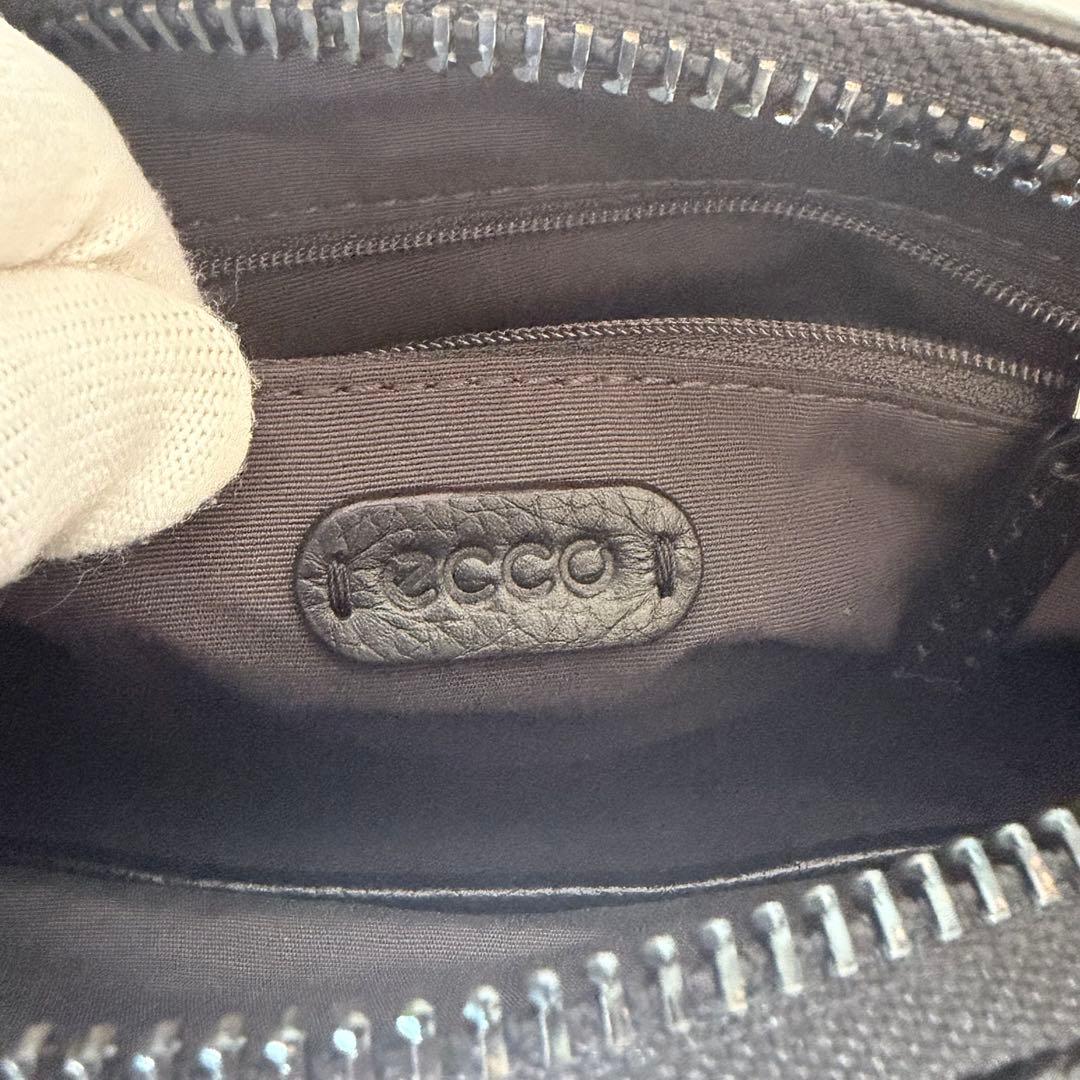 未使用級】ECCO ドクターズバッグS ショルダー 2way レザー ブラック