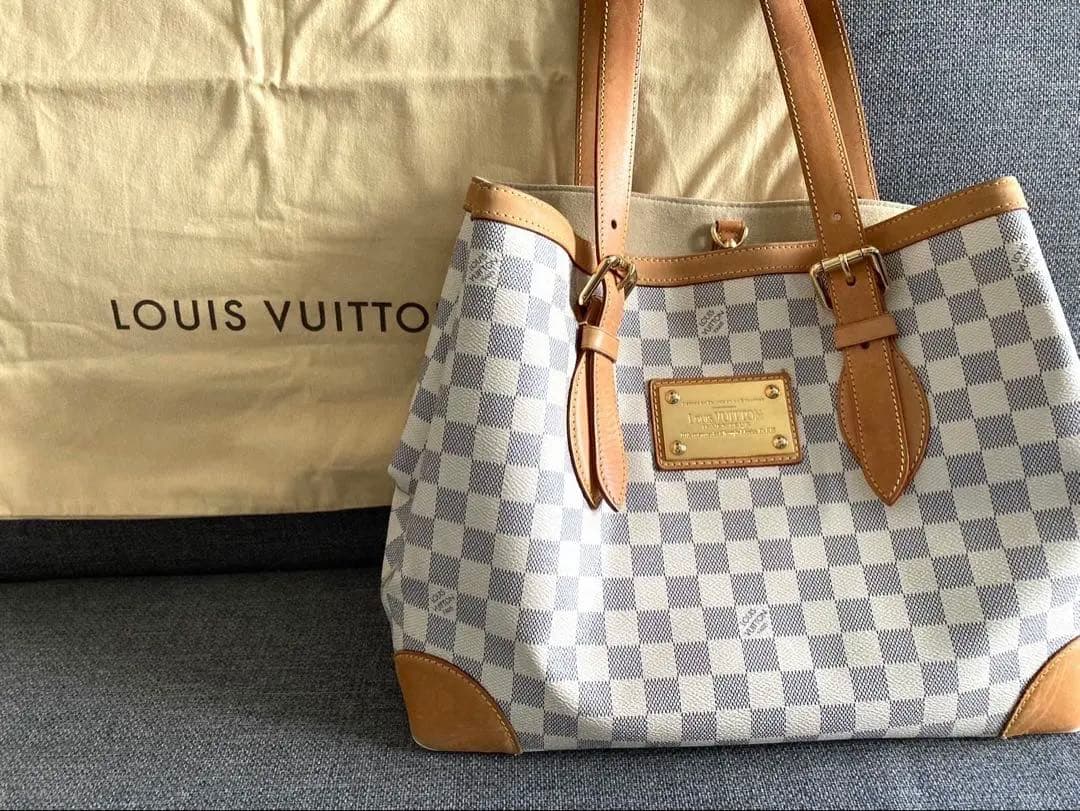 ルイヴィトン ダミエ アズール ハムステッドPM 廃盤 希少 保存袋付き