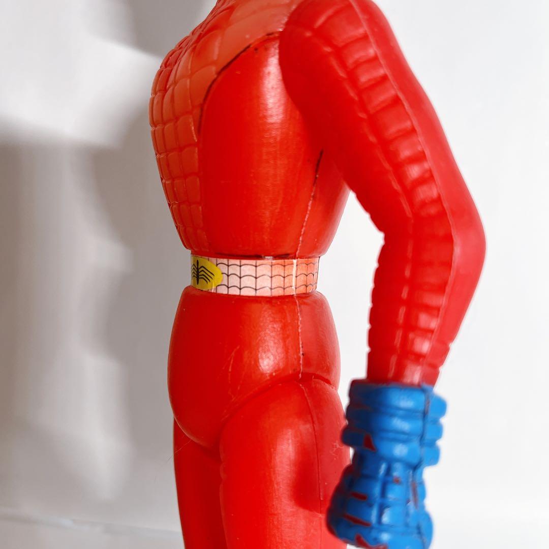 ☆超希少 70s スパイダーマン パチモノ 25cm ビッグソフビ フィギュア