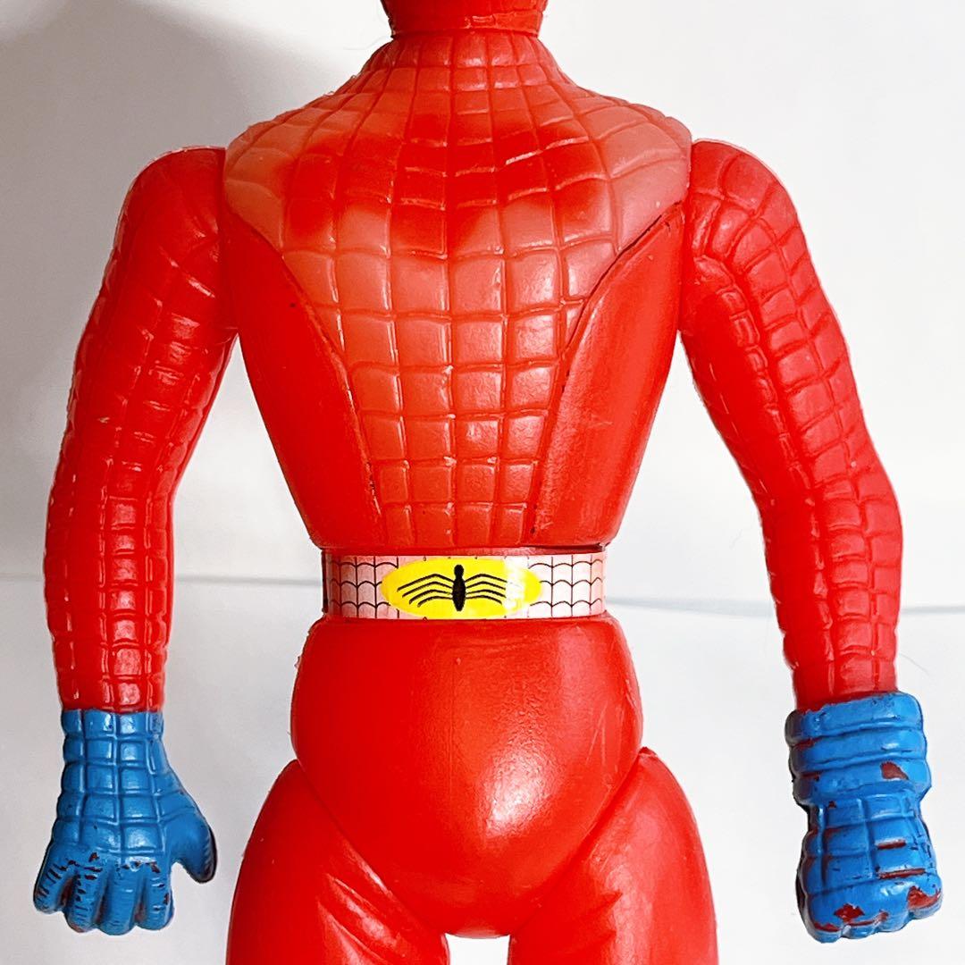 ☆超希少 70s スパイダーマン パチモノ 25cm ビッグソフビ フィギュア