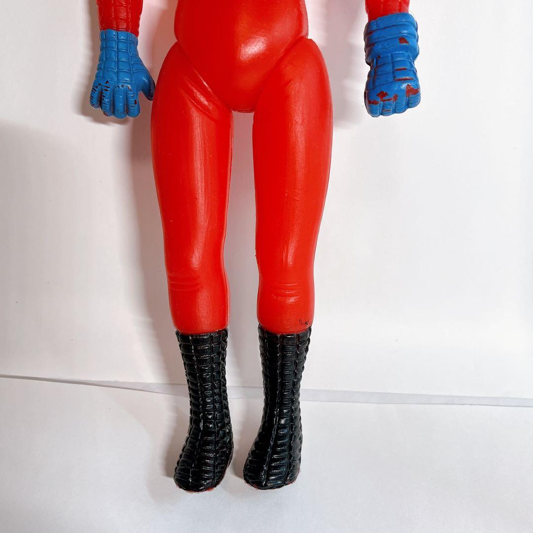☆超希少 70s スパイダーマン パチモノ 25cm ビッグソフビ フィギュア