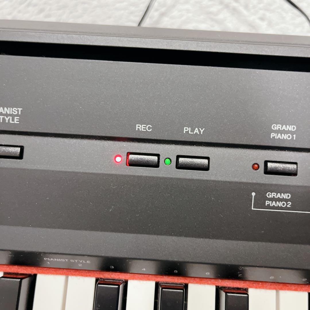 美品】YAMAHA 電子ピアノ P-105 譜面台 スタンド フットペダル付き