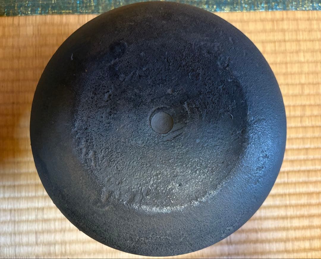 茶道具 風炉釜 繰口間取亀甲 焼抜釜 工芸品
