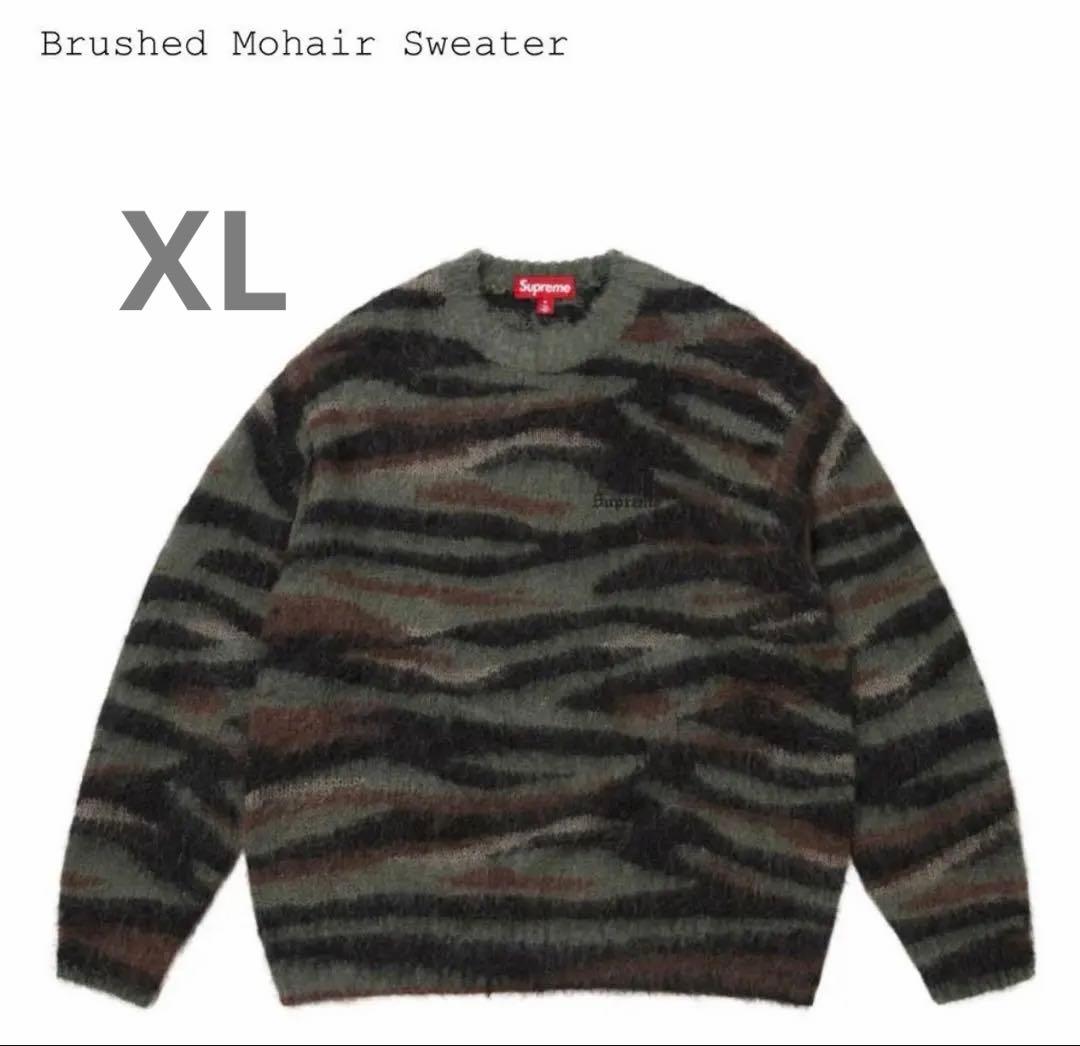 Brushed Mohair Sweater タイガーカモ　XL Supreme Brushed Mohair Sweater 