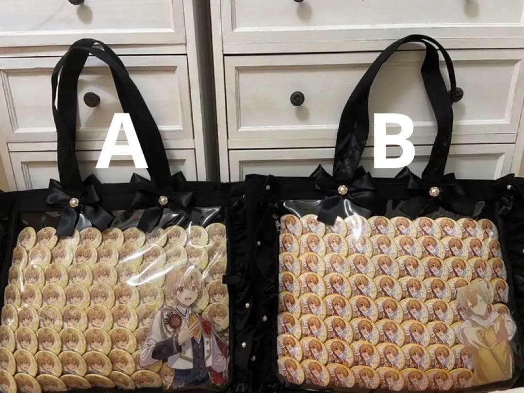 Aすとぷり☆手作り痛バ☆るぅとくんバッグ 完成済み ブラック