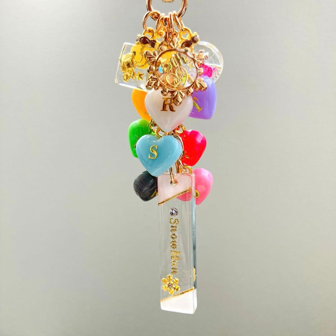 Luna様専用ページ SnowMan名入れチャーム レジンキーホルダー5点の通販