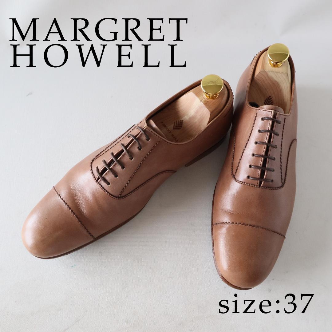 極美品マーガレットハウエル　レースアップシューズ　ブラウン　36 23cm マーガレット・ハウエル アイデア MARGARET HOWELL idea レースアップ