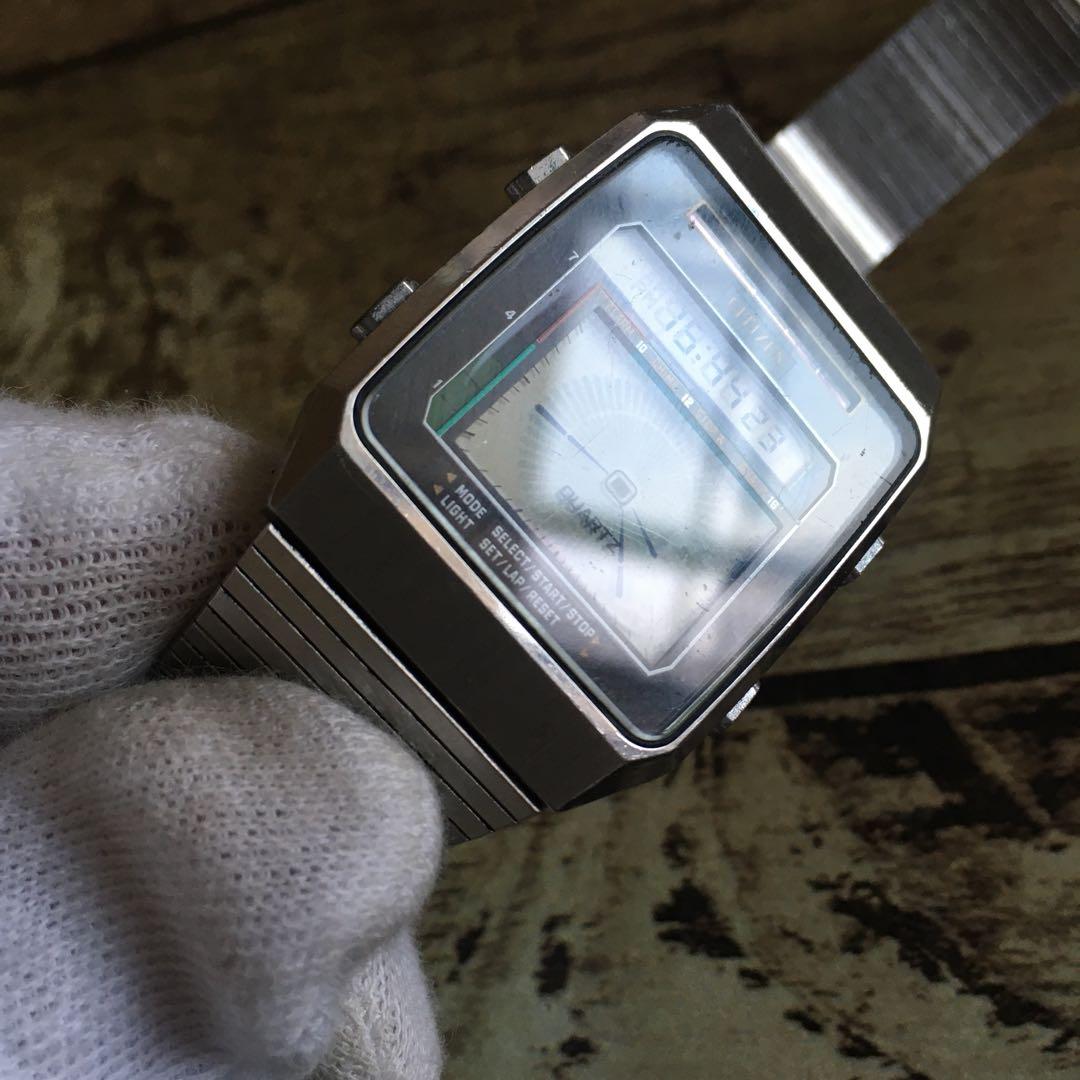 激レア◇中古動品◇9610-084233◇シチズン ソーラーセンサー アナデジ