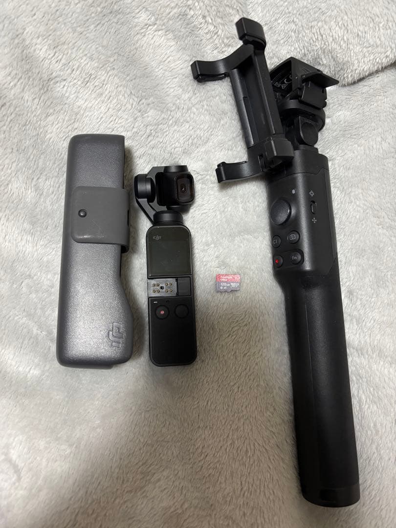 DJI Pocket 自撮り棒・ケース・SDカード付き DJI Osmo 360 用 収納ケース 自撮り棒つけたままタイプ カメラケース