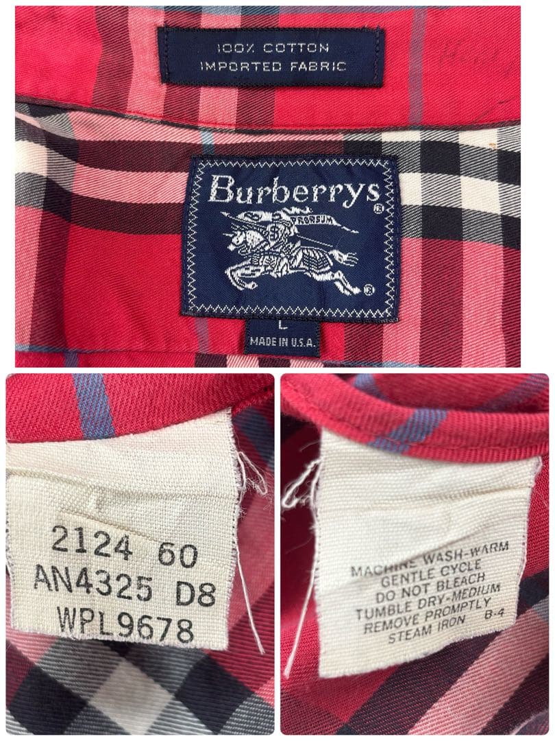 ヴィンテージ バーバリー Burberrys 大きいサイズノバチェック シャツ