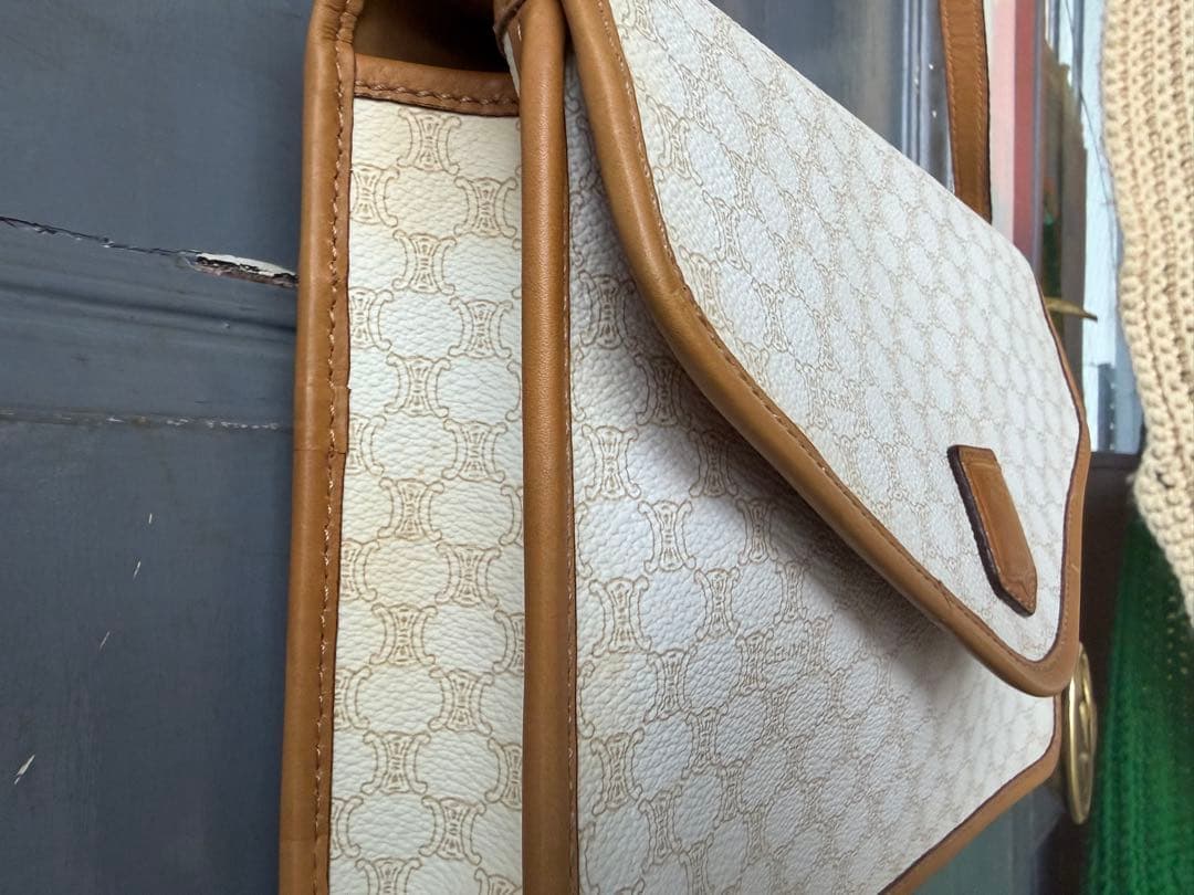 1980s vintage cap ビンテージセリーヌショルダーバック マカダム