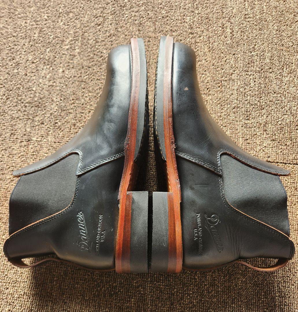 Danner ダナー レザー サイドゴアブーツ Vibramソール USA製 黒