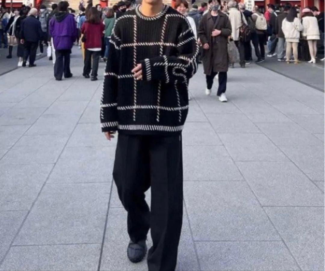 Supreme Quilt Stitch Sweater L Black23ss - メルカリ