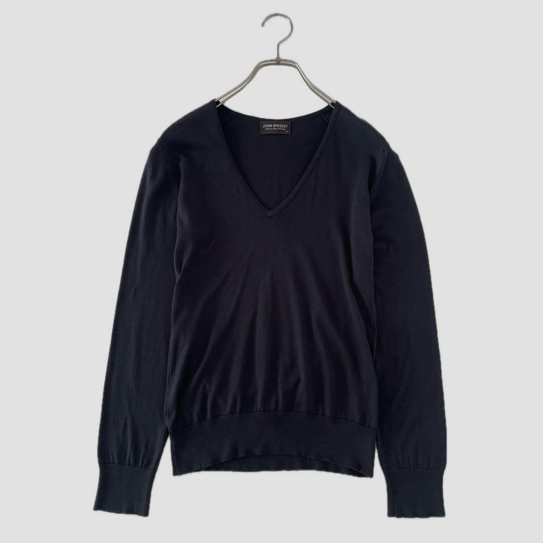 美品 JOHN SMEDLEY ジョンスメドレー Vネック コットンニット M - メルカリ