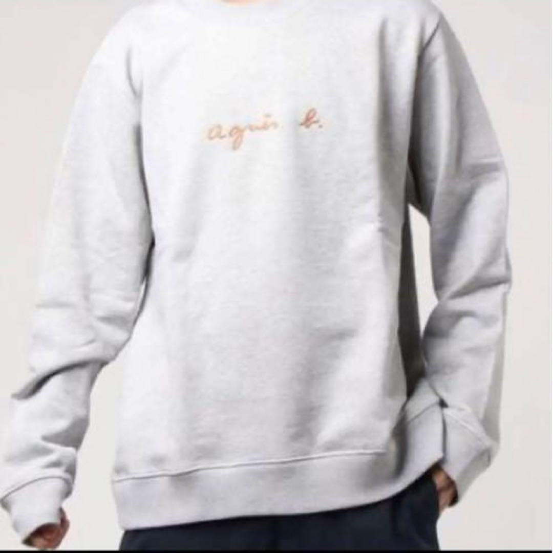 アニエスベー ロゴ スウェット 裏起毛 グレー - メルカリ