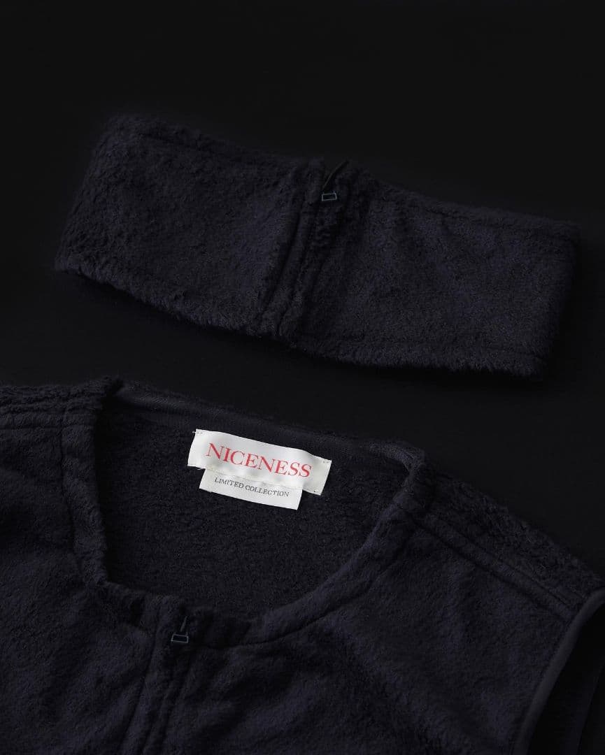 新品NICENESS 22AW別注ワイルドシルクボアベストWALTER - メルカリ