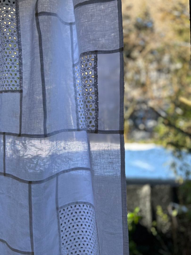 ベルギーリネンと花刺繍」ポジャギ