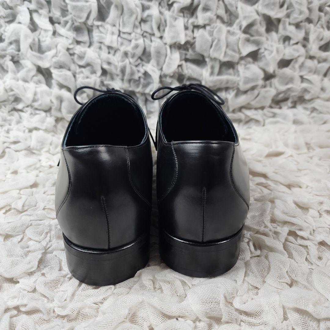 美品 ベニル プレーントゥ ドレス レザー シューズ 6㎝ヒールアップ