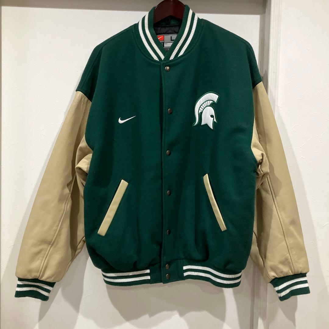 超希少 NIKE 90s MICHIGAN STATE スタジャン 美品 - メルカリ