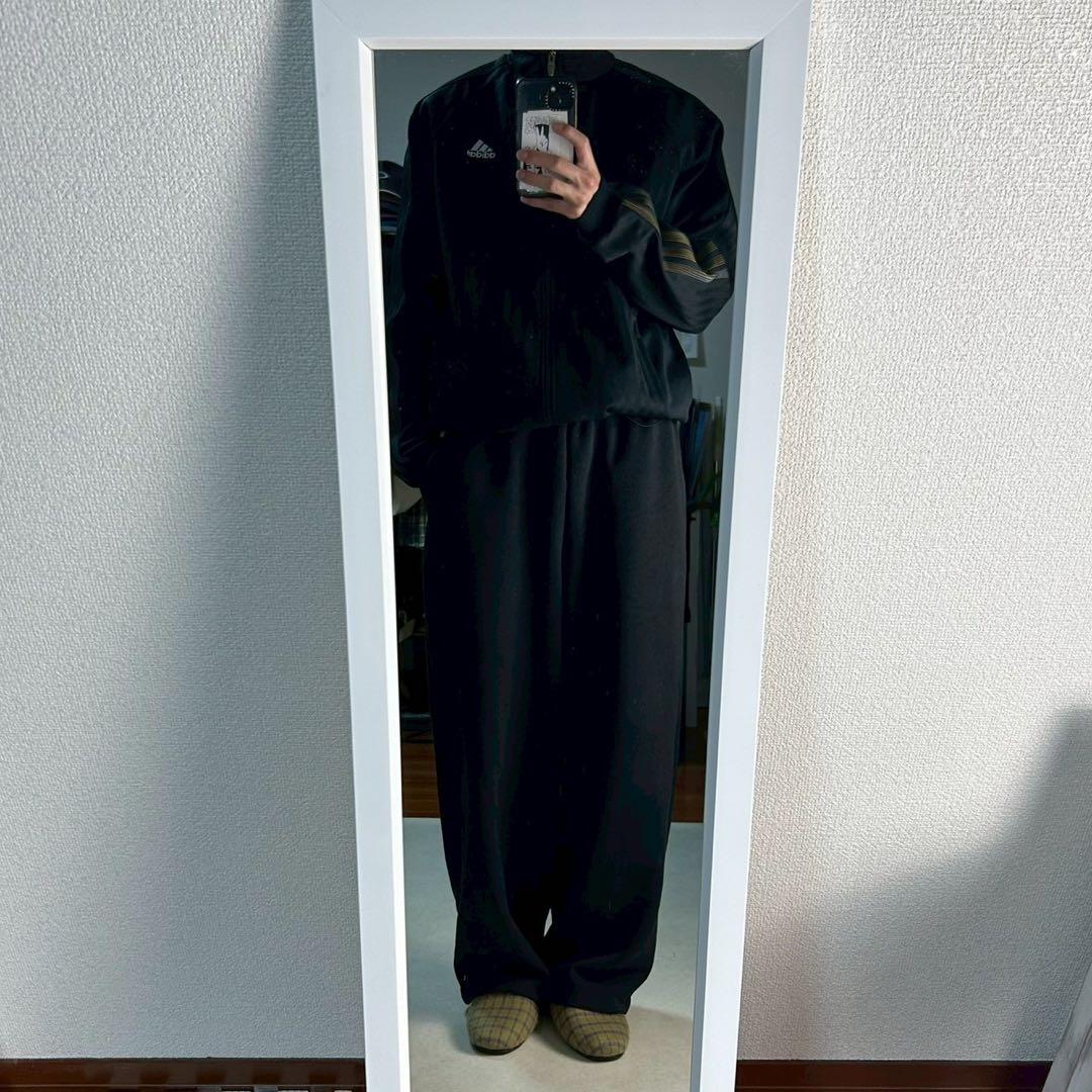 00s adidas トラックジャケット ブラック archive y2k - メルカリ