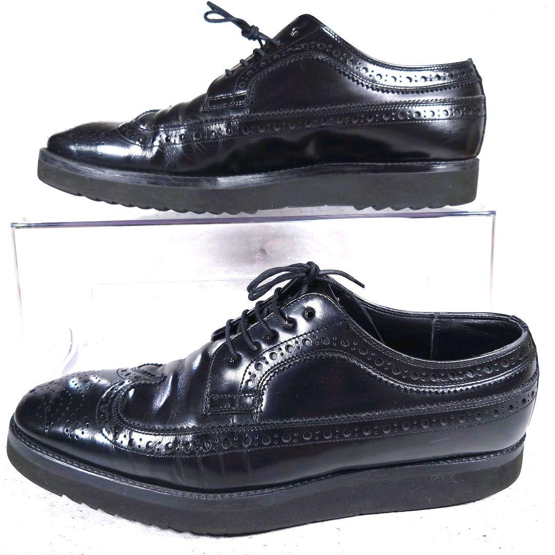 人気デザイン】極美品 リーガル【25】 ウイングチップ 革靴 メダリオン