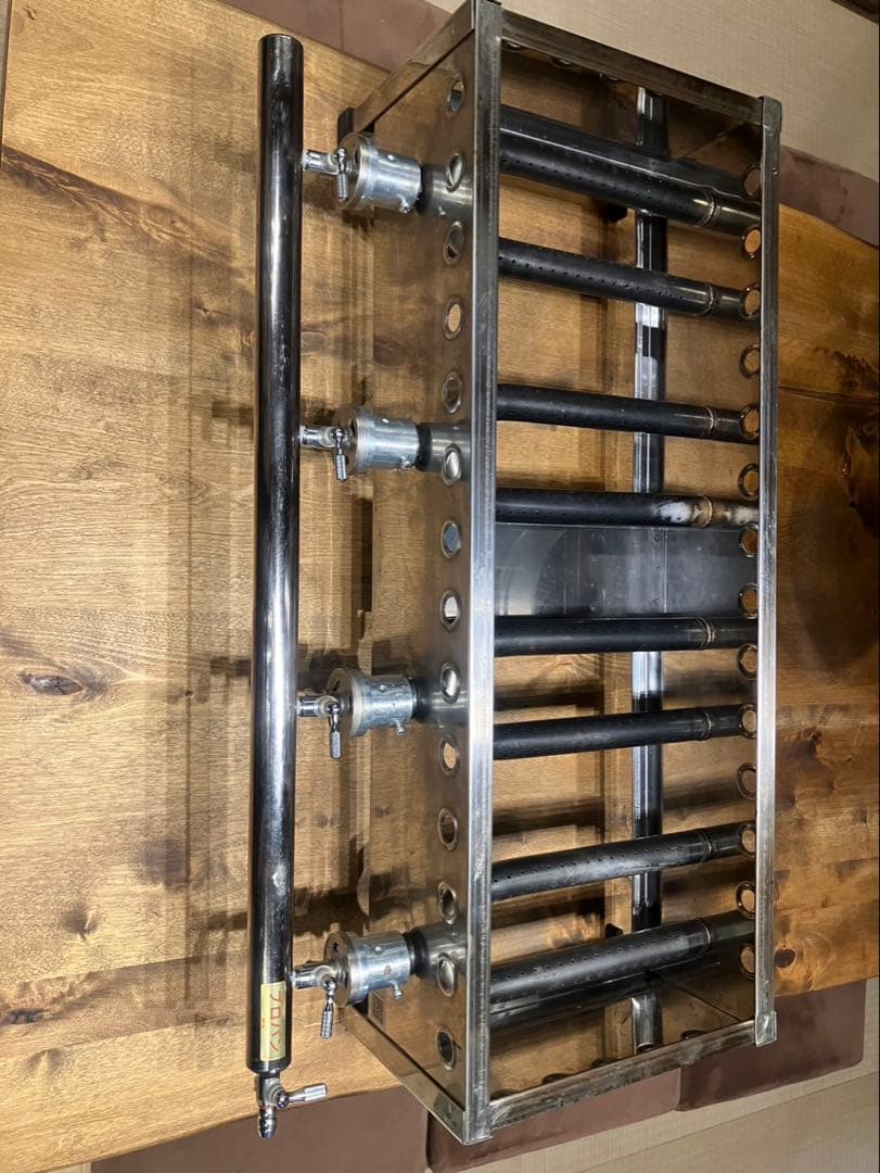 ②【良品】 IKK 業務用 たこ焼き器 154S プロパン 15穴×4連 鉄鋳物