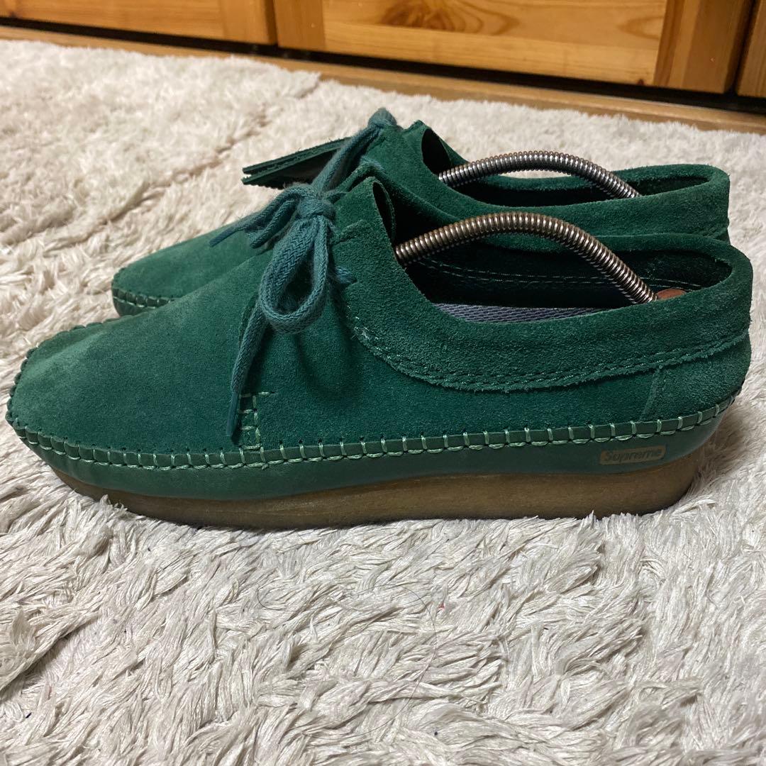 supreme × Clarks モカシン グリーン 26.5cm 最終値下げ