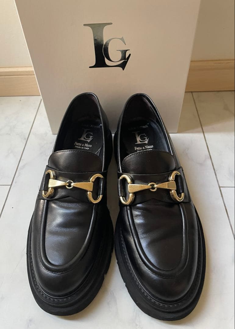 ルカグロッシ ビットローファー イタリア製 38 ブラック タンクソール 厚底 楽天市場】ルカグロッシ レディース ローファー ビット シンプル