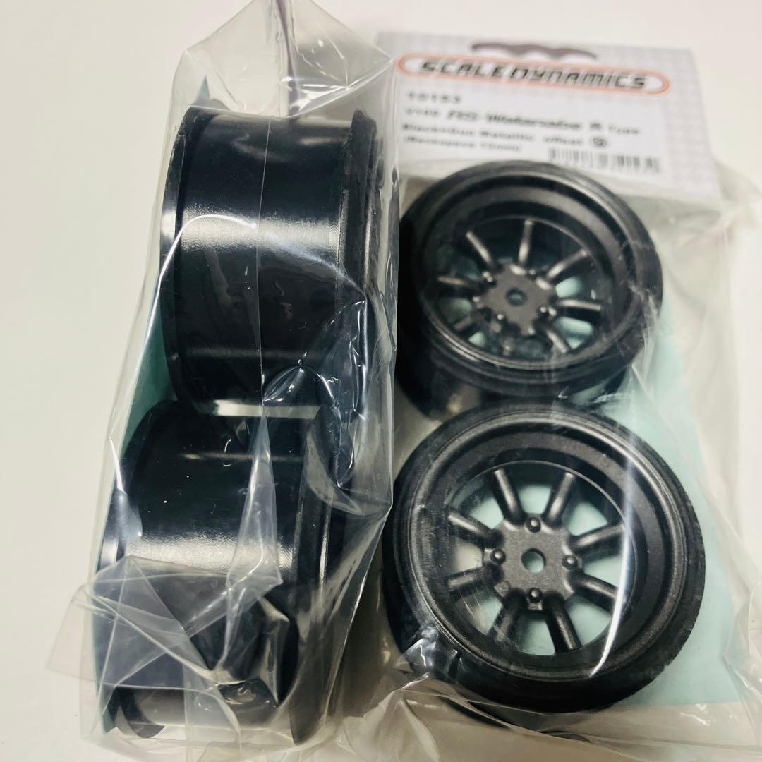 新品 スケールダイナミクス ワタナベホイール 小径 ブラック 4本セット