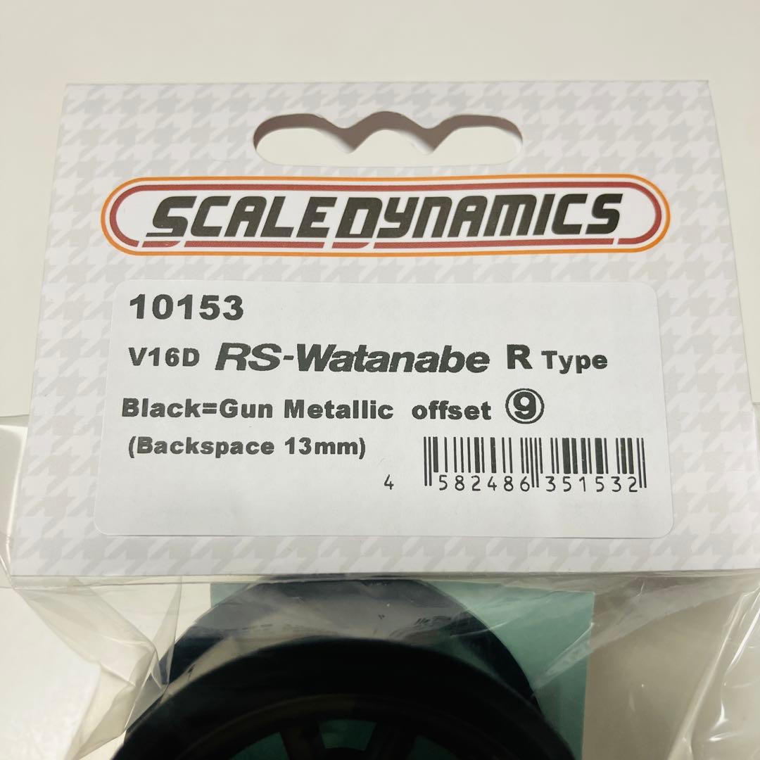 新品 スケールダイナミクス ワタナベホイール 小径 ブラック 4本セット