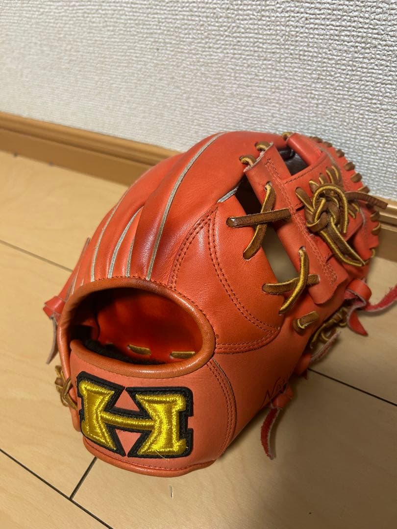 【ほぼ新品】硬式用ハイゴールドスペシャルオーダー 内野手用グラブ 小型 即戦 HI-GOLD（ハイゴールド） HIGOLD 287 内野手用 硬式グローブ 内野用
