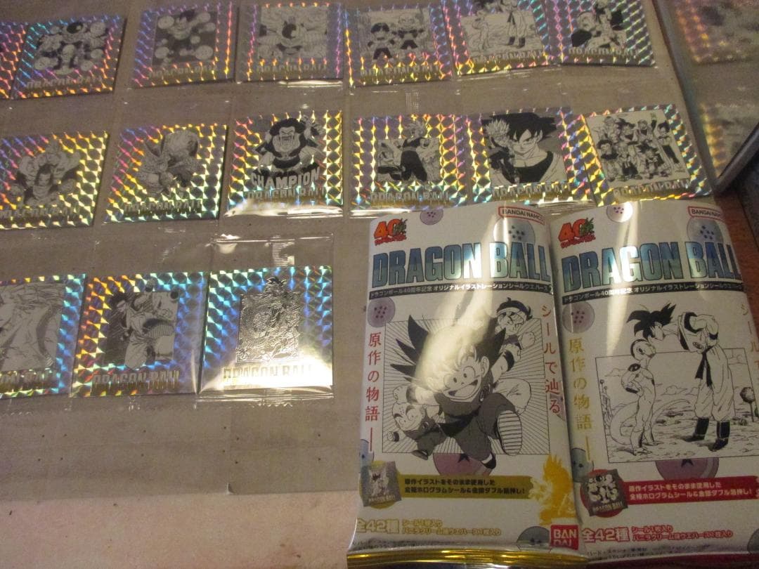 送込未開封】ドラゴンボール 40周年記念 ウエハースシール2フルコンプ