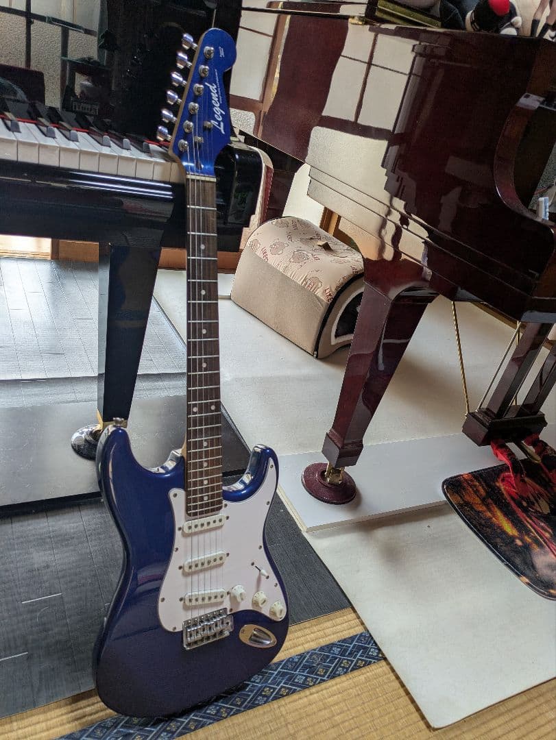 レジェンド Legend エレキギター ブルー ストラトキャスタータイプ