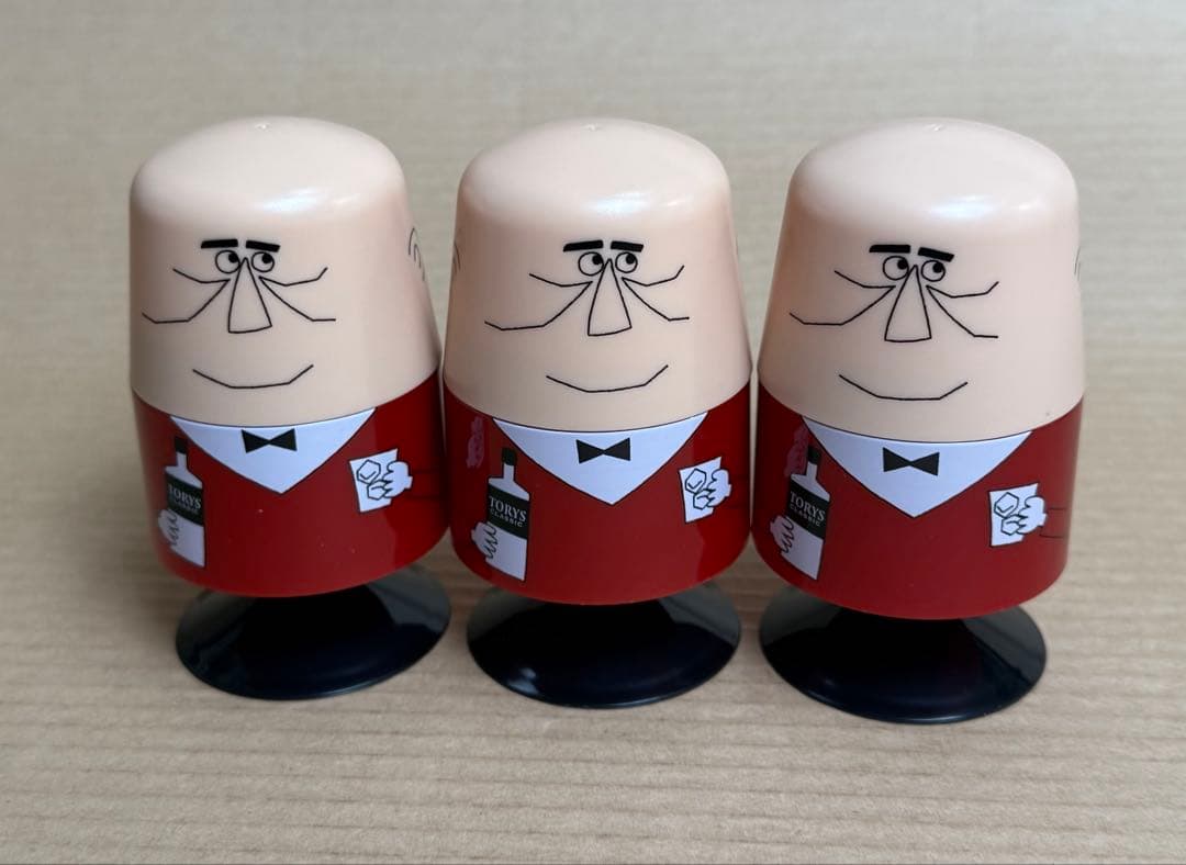 昭和レトロ◉トリスおじさん 爪楊枝入れ 3個セット ◉未使用 アンクル