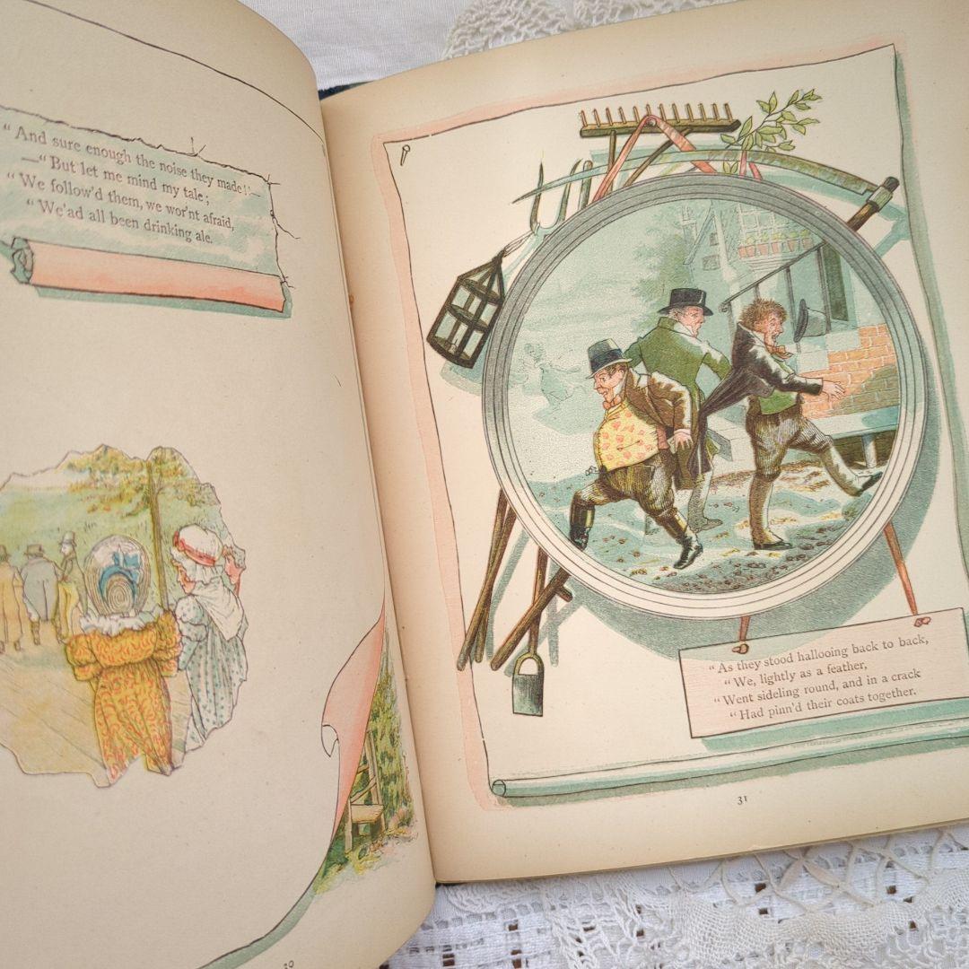 稀少1882アンティーク絵本 児童書 洋書古書 ヴンテージ ヴィクトリアン