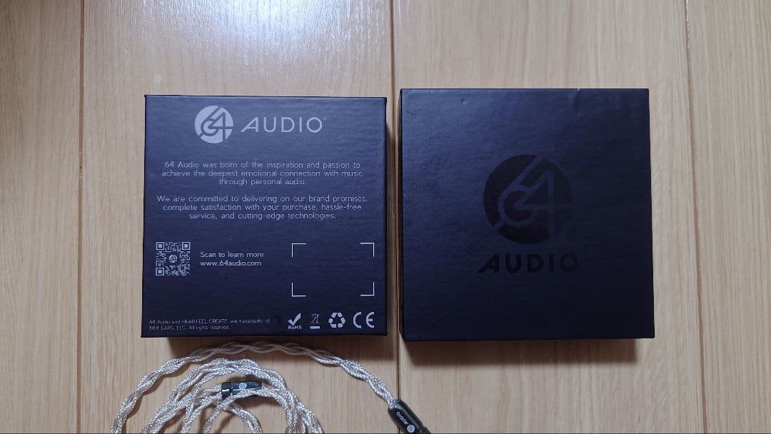 イヤホン 64AUDIO Shielded Silver-Core Cable 4.4mm