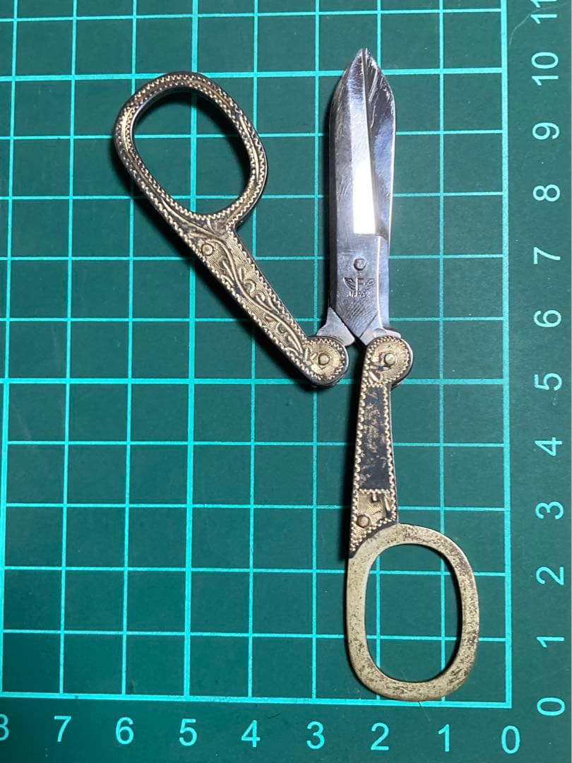 昭和 レトロ 折りたたみ ハサミ 藤本ナイフ - メルカリ