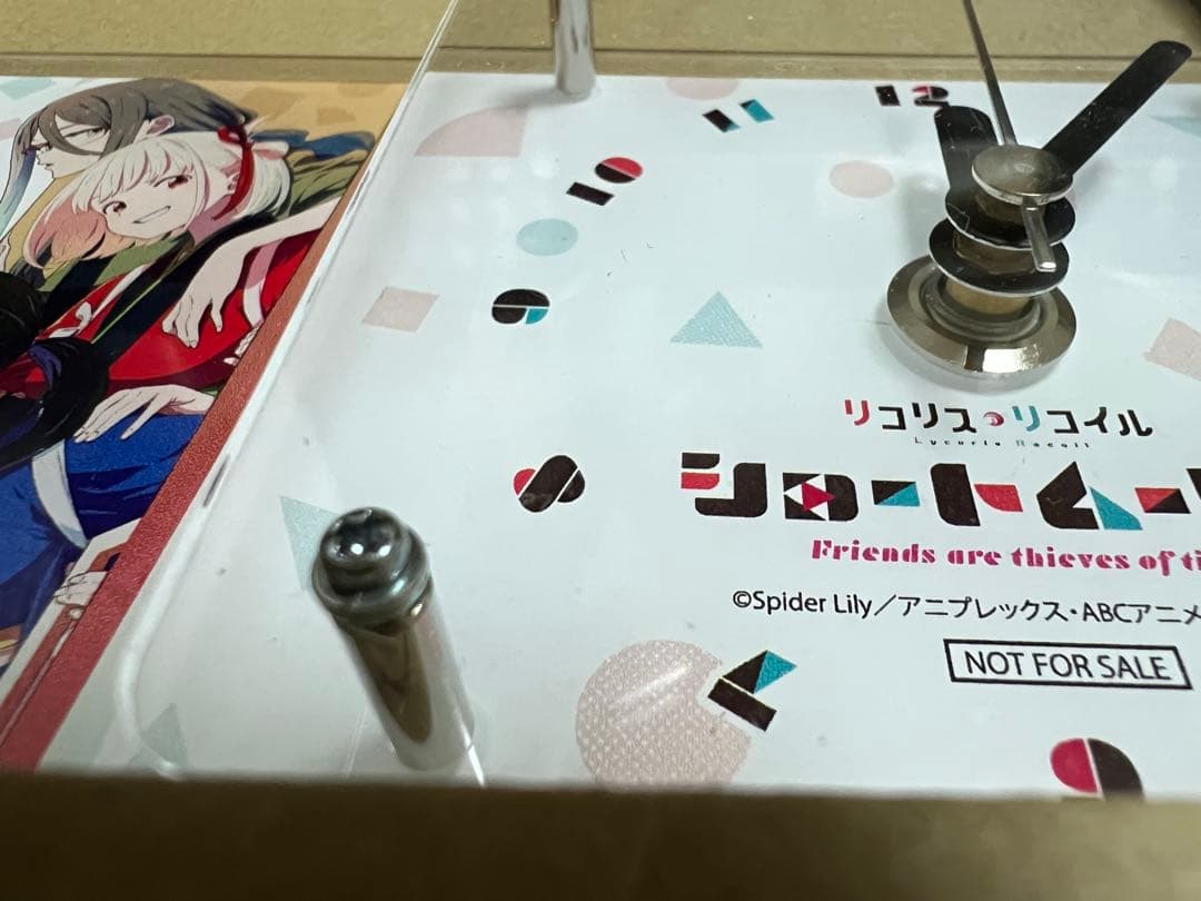 リコリス・リコイル ショートムービー A賞 アクリルクロック