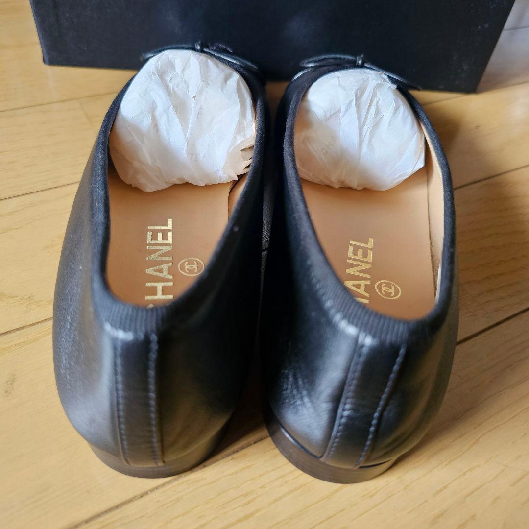 Luise様専用 【新品未使用】CHANEL ブラック フラットシューズ 38