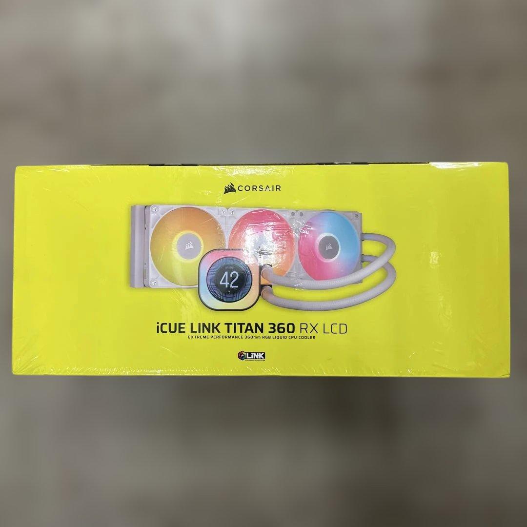510316 CORSAIR iCUE LINK TITAN 360ラジエーター Amazon.com: CORSAIR iCUE Link Titan 360 RX RGB Liquid CPU Cooler