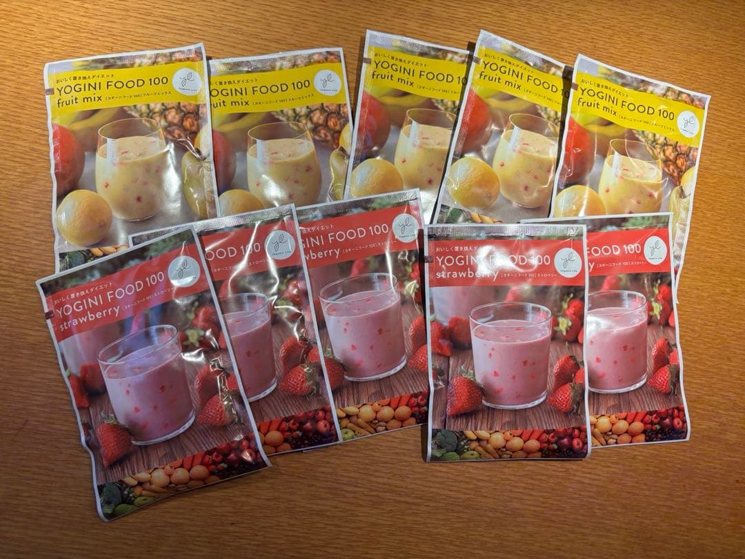 YOGINI FOOD 100 フルーツミックス&ストロベリー 計10袋 - メルカリ
