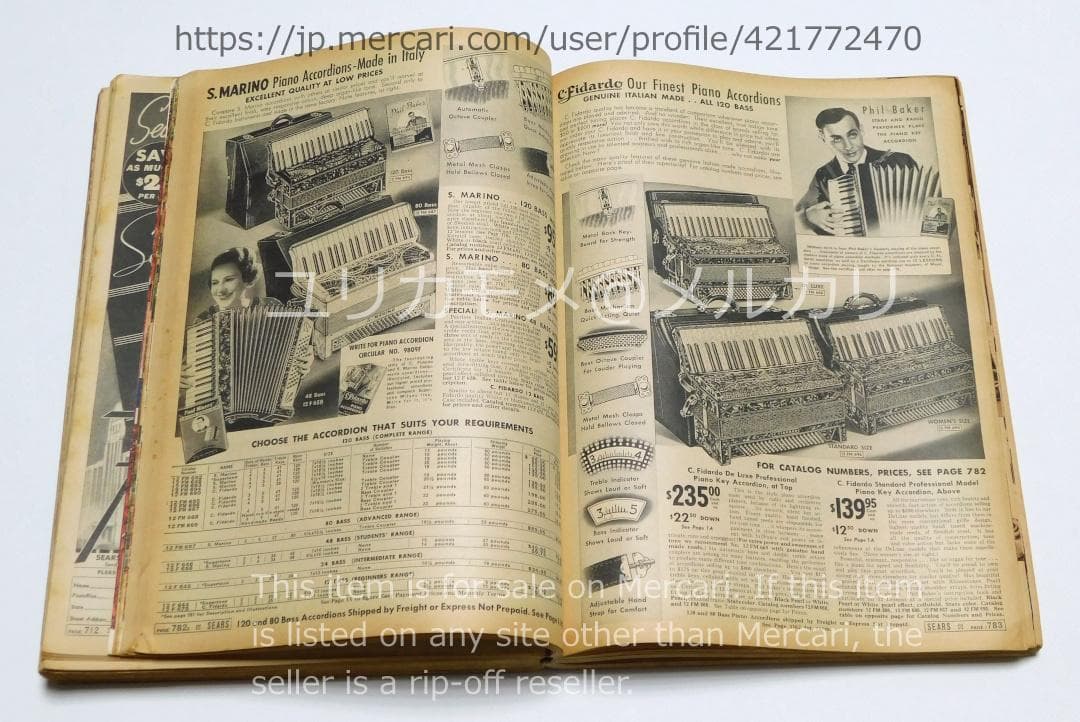 ヴィンテージ】シアーズ・ローバック カタログ 1937-38年秋冬号 - メルカリ