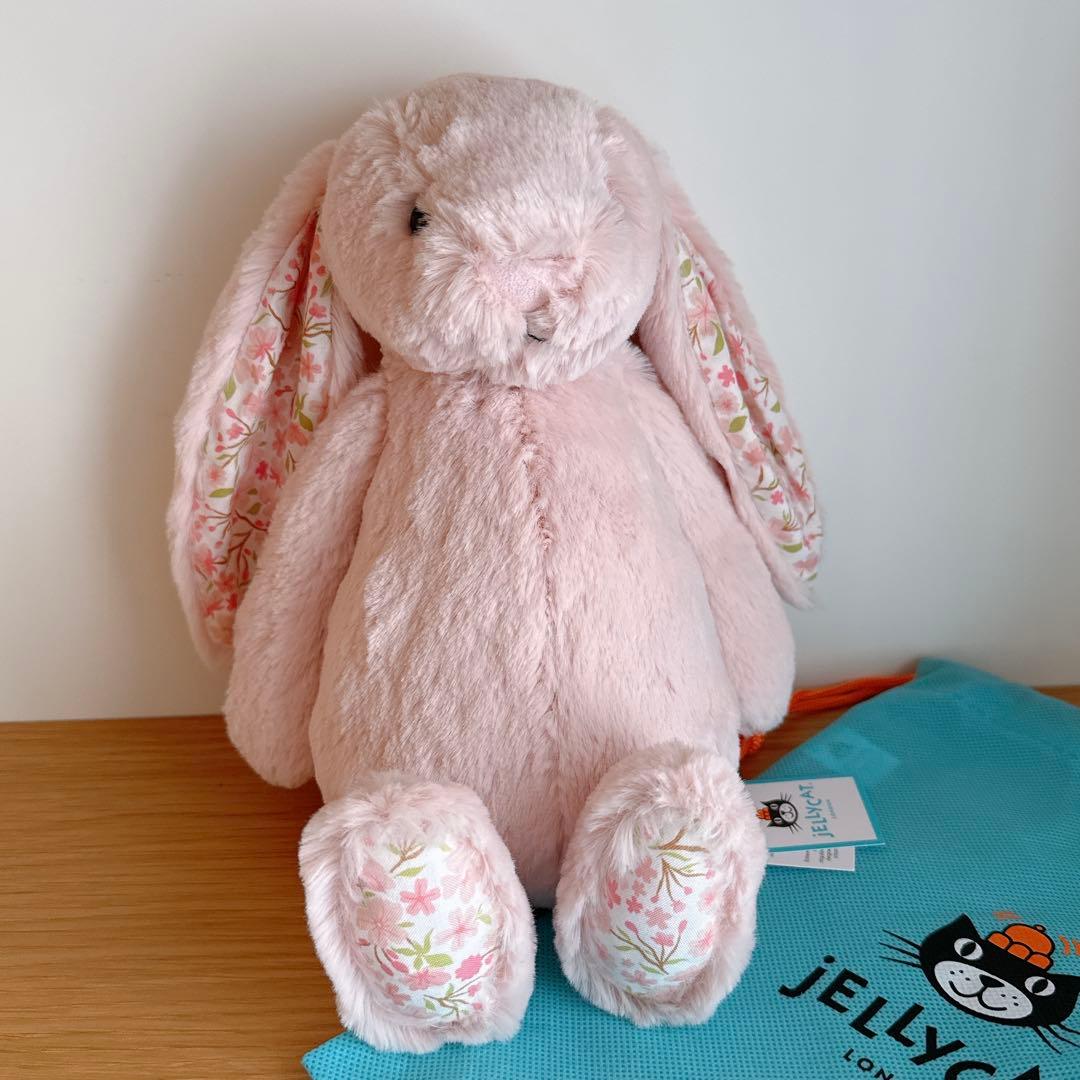 jellycat ジェリーキャット うさぎぬいぐるみM ピンク チェリー 正規品