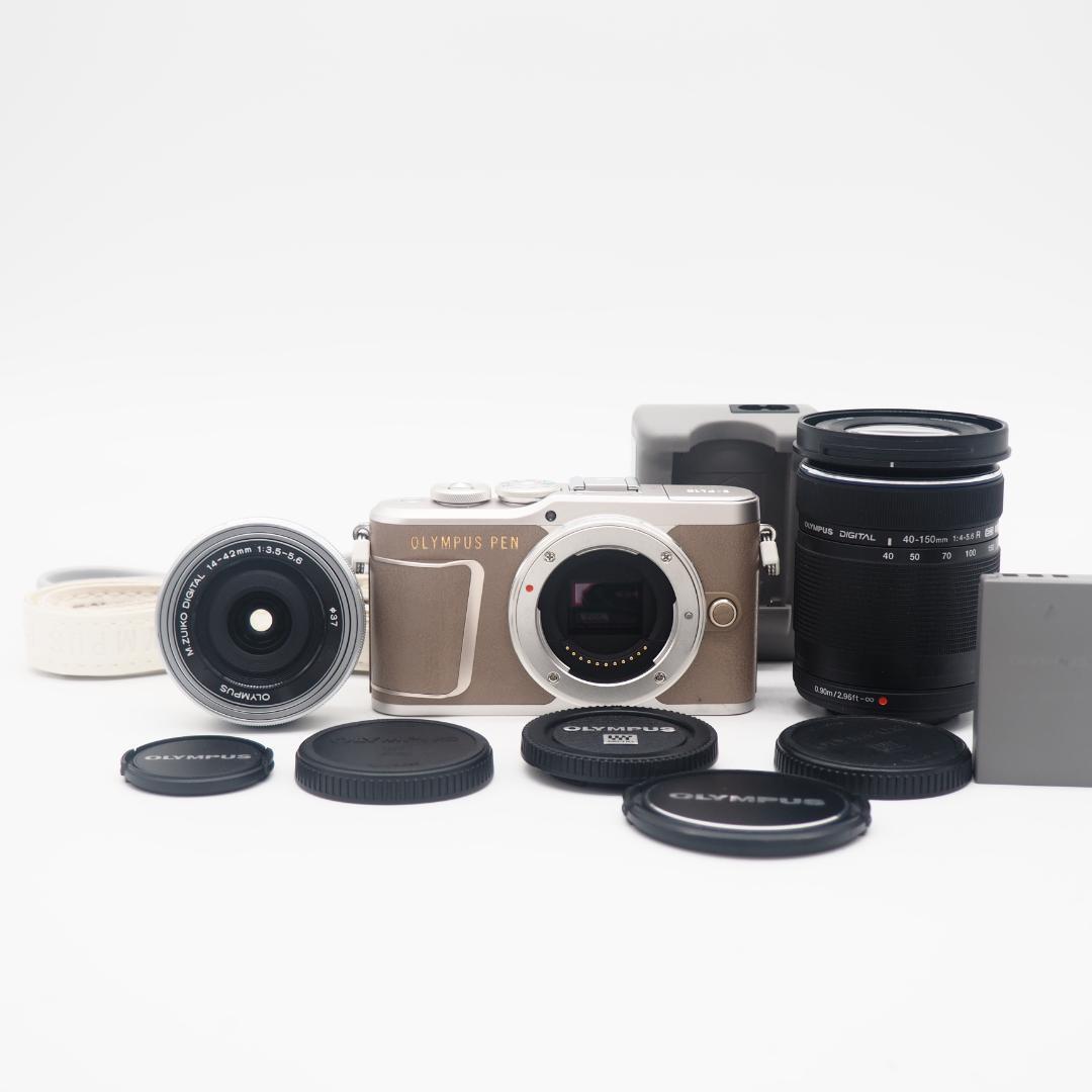 ショット数 312回！OLYMPUS PEN E-PL10 ダブルレンズセット Amazon.co.jp: OLYMPUS PEN E-PL10 EZ Double Zoom Kit, Brown