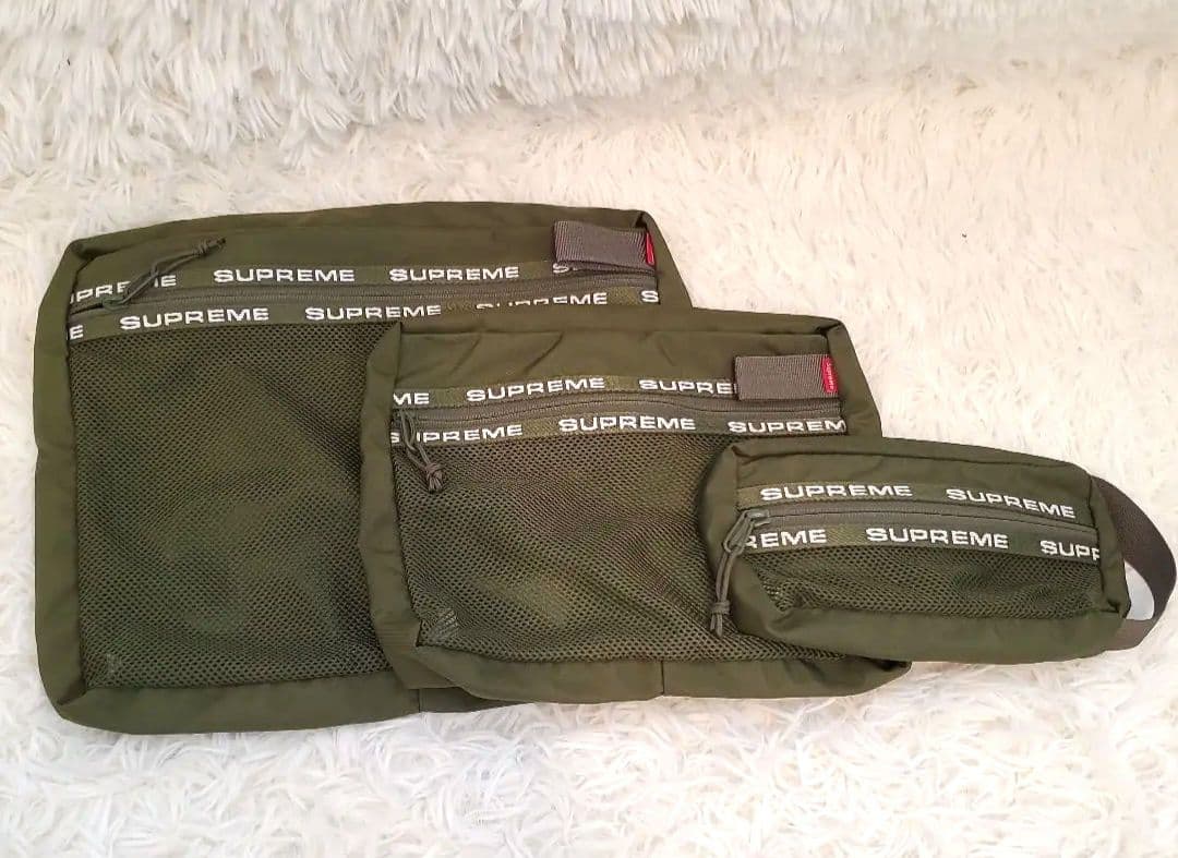 ⭐未使用級⭐Supreme　オーガナイザー　ポーチ3点セット　カーキ ⭐未使用級⭐Supreme オーガナイザー ポーチ3点セット カーキ SUPREME