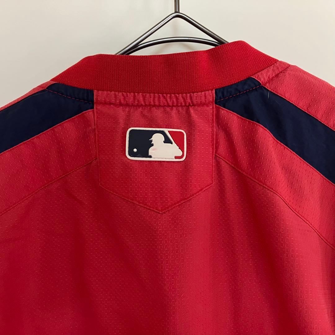 Majestic MLB ボストンレッドソックス プルオーバーナイロンジャケット